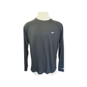 Speedo Mens XL Sun Protection Long Sleeve Shirt UPF 50+ Active